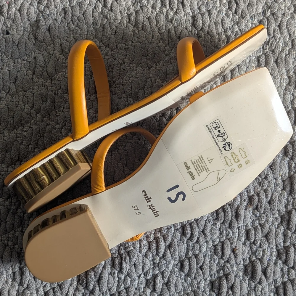 Cult Gaia Women's Orange Liz Sandals - Picture 3 of 5